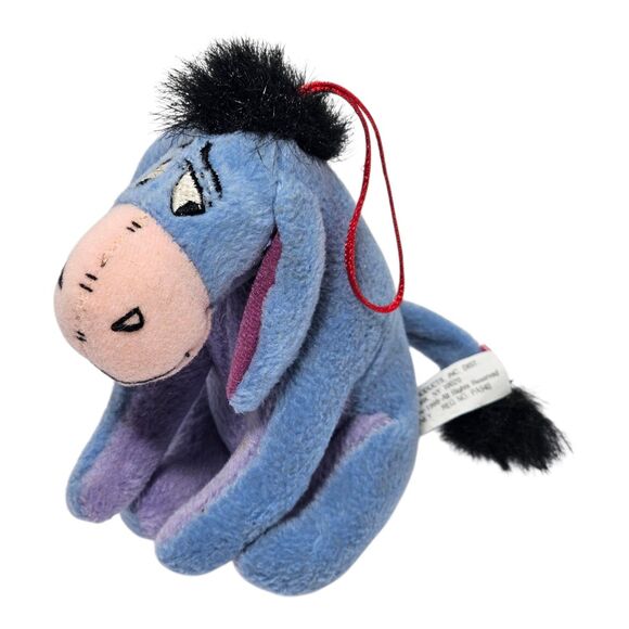 Eeyore Disney Christmas Ornament Plush Small Pooh Character Vintage Avon 1998 - Picture 1 of 4